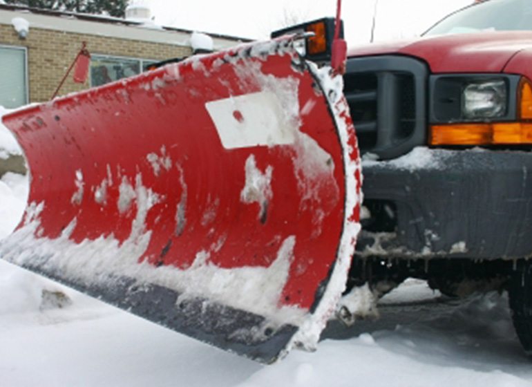 Boston snow removal plowing shoveling